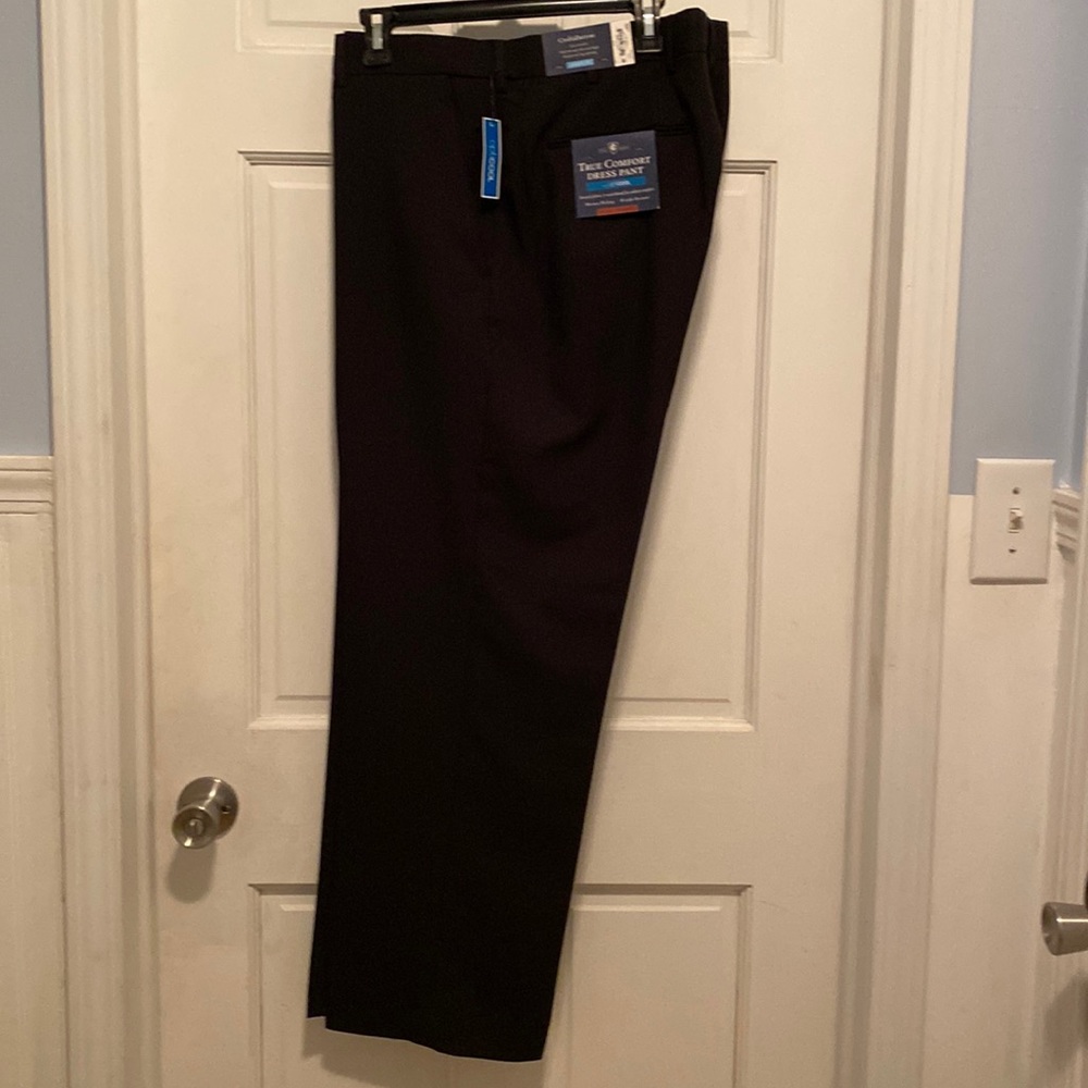 Croft & Barrow Stretch Black Classic Fit True Comfort Dress Pant 40x30 NWT
